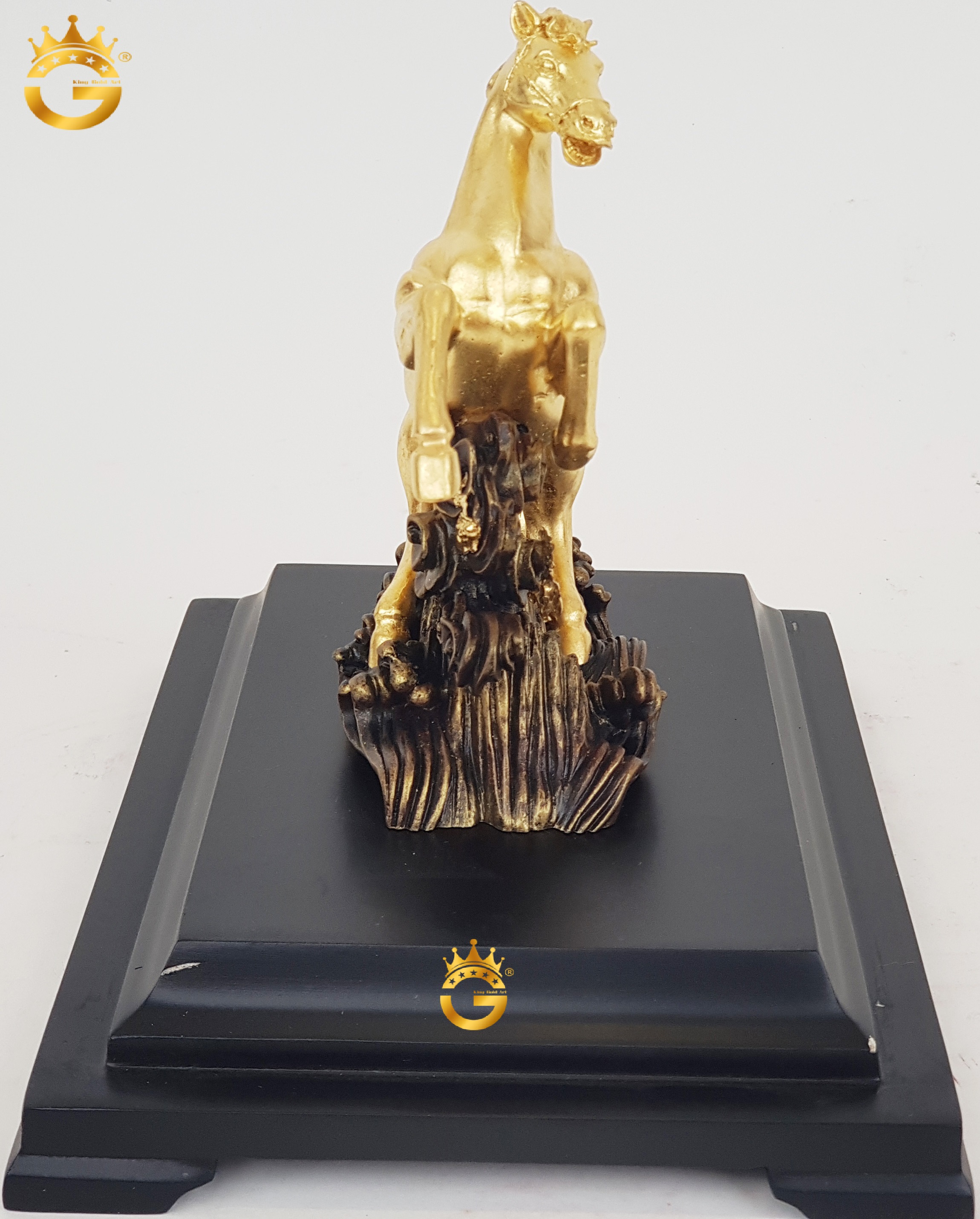 Tượng Ngựa Phong Thủy Dát Vàng 24K